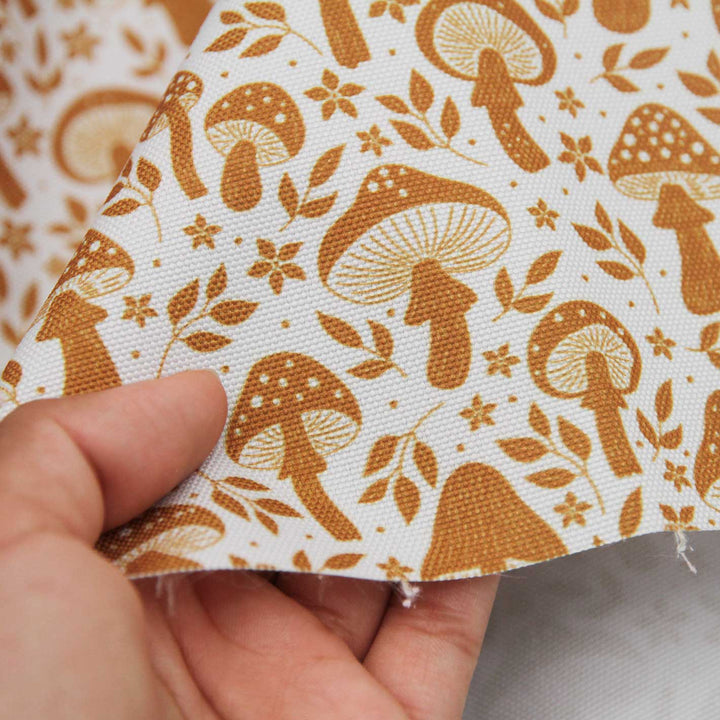Golden Mushrooms- Midweight Water Resistant Canvas