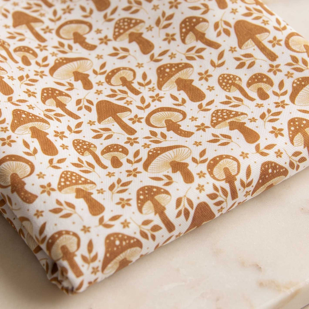 Golden Mushrooms- Midweight Water Resistant Canvas