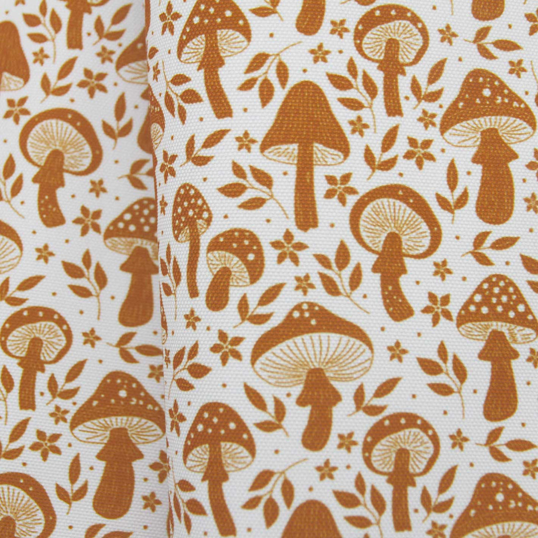 Golden Mushrooms- Midweight Water Resistant Canvas