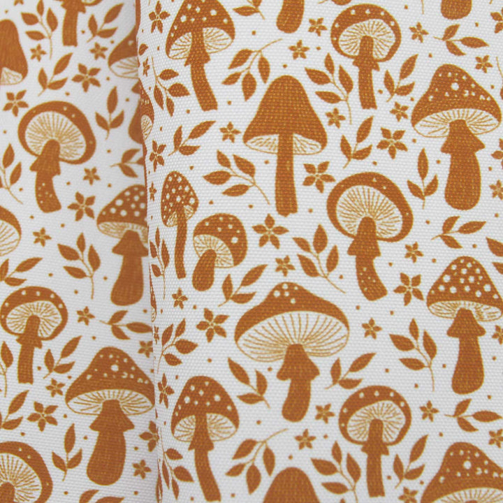 Golden Mushrooms- Midweight Water Resistant Canvas