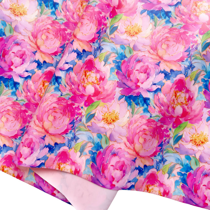 Golden Peonies - Printed Jelly Vinyl