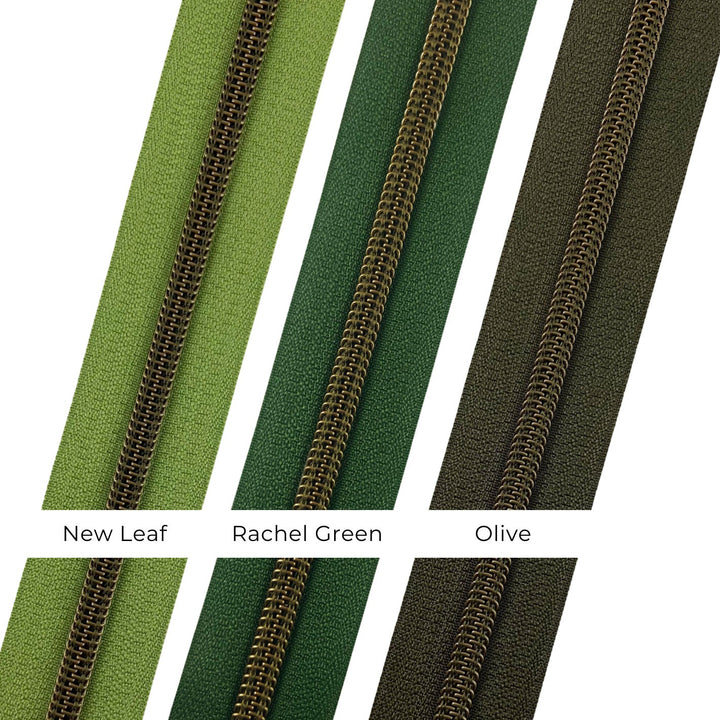 New Leaf - #5 Bronze Nylon Coil Zipper Tape