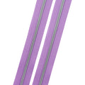 Lavender Love Note - #3 Silver Nylon Coil Zipper Tape
