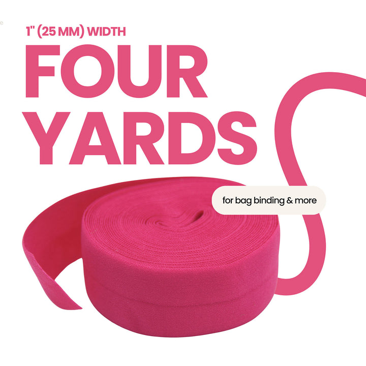 Magenta - Fold-Over Elastic