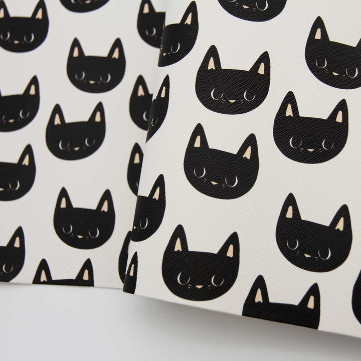Midnight Meow - Printed Saffiano