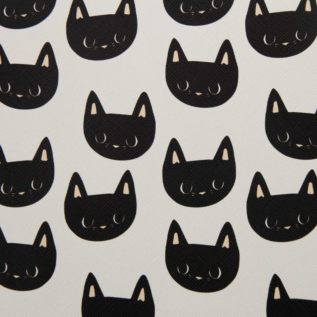 Midnight Meow - Printed Saffiano