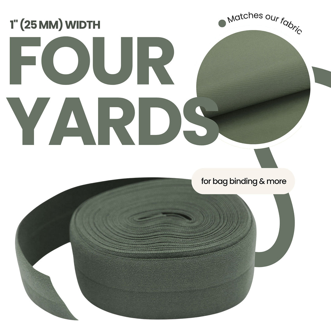 Moss - Fold-Over Elastic