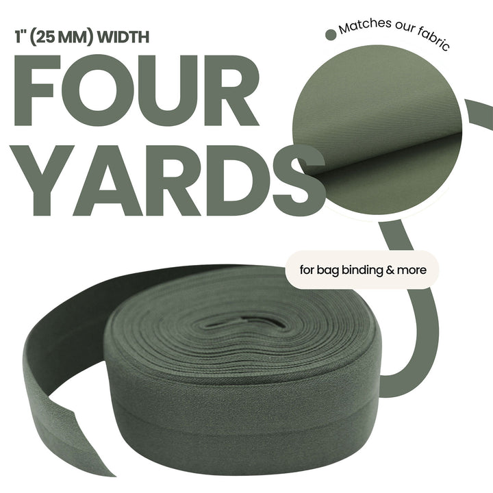 Moss - Fold-Over Elastic