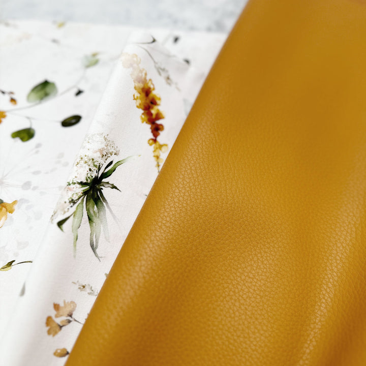 Mustard - Pebble Faux Leather
