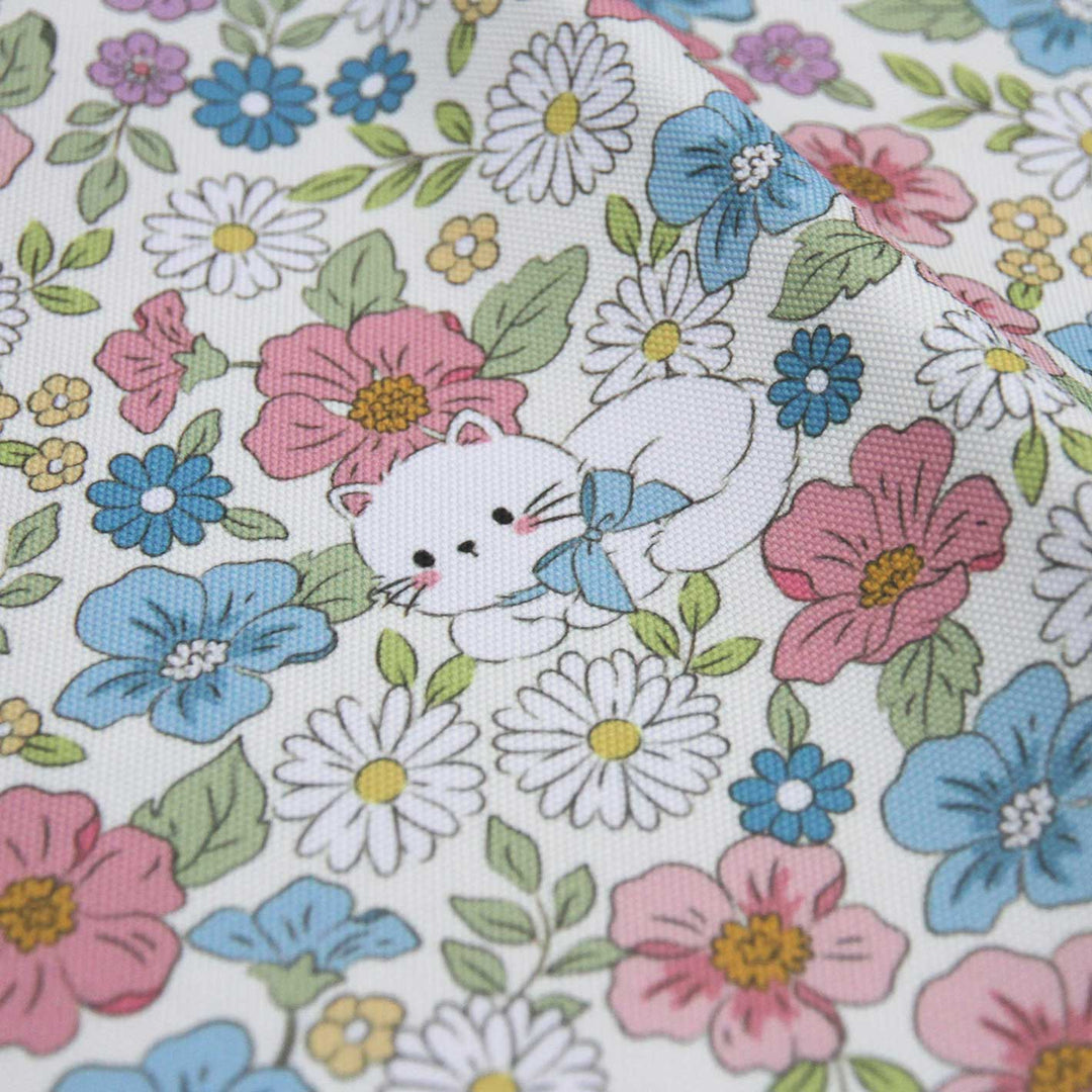 Petals & Purrs - Midweight Water Resistant Canvas