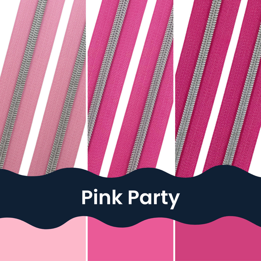 Pink Party - Zipper Tape Bundle