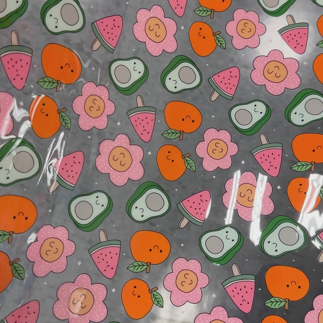 Cute Fruits - Clear TPU Vinyl