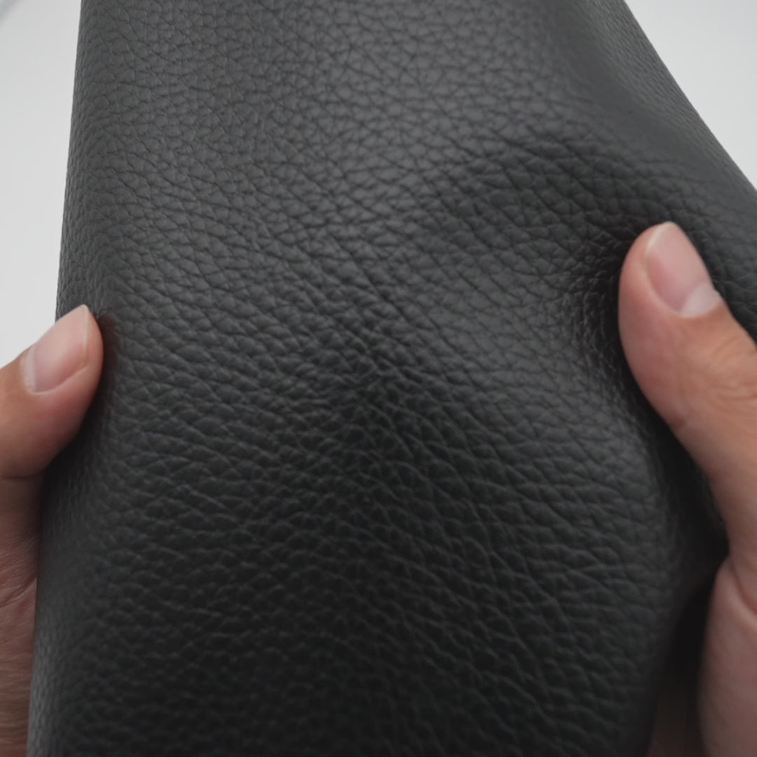 Black - Pebble Faux Leather