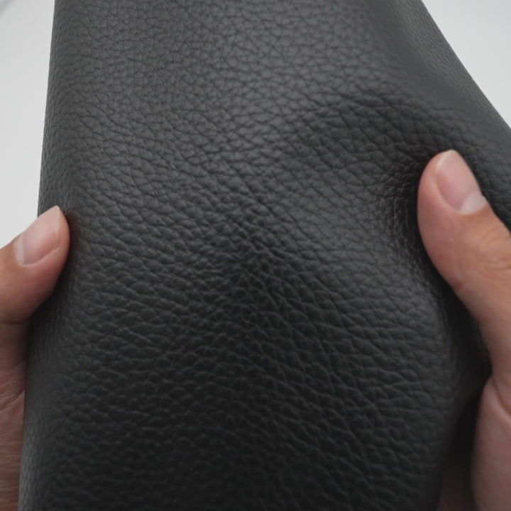 Black - Pebble Faux Leather