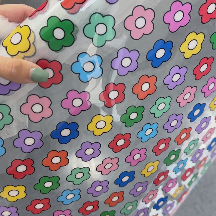 Rainbow Daisy - Clear TPU Vinyl