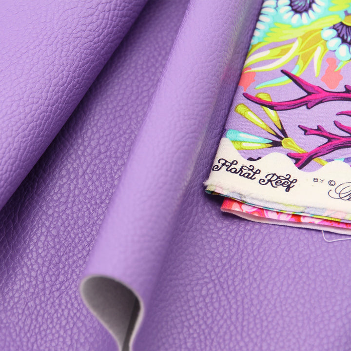 Purple Crayon - Pebble Faux Leather