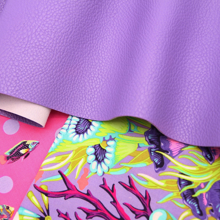 Purple Crayon - Pebble Faux Leather