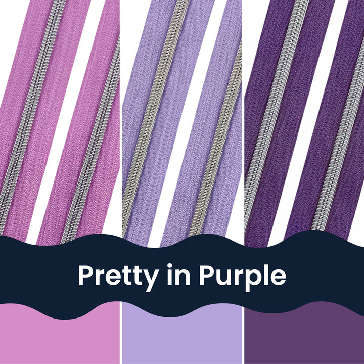 Pretty in Purple - Zipper Tape Bundle
