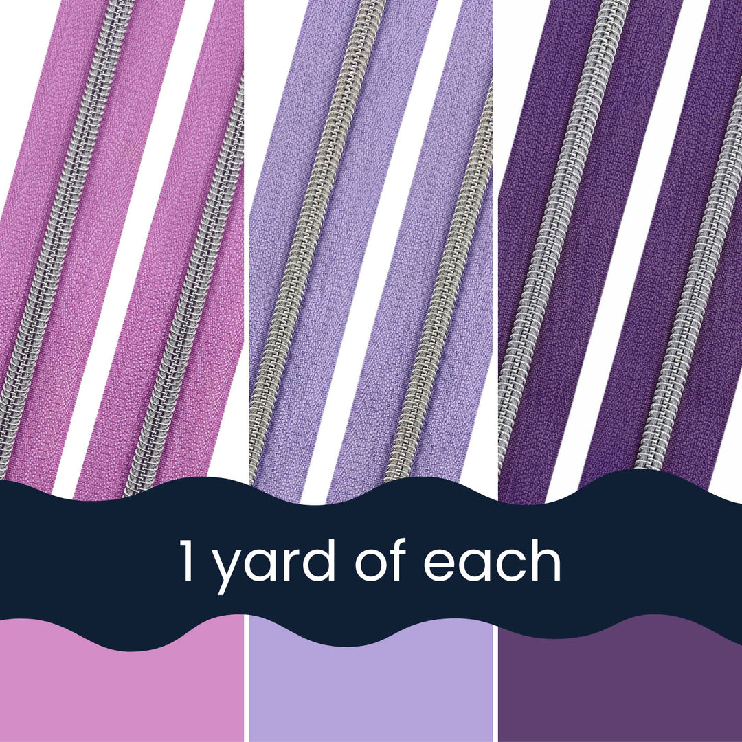 Pretty in Purple - Zipper Tape Bundle