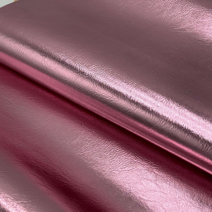 Rose Quartz - Metallic Faux Leather