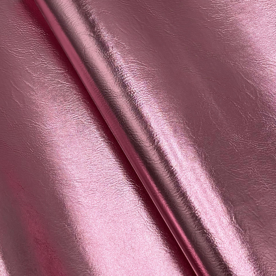 Rose Quartz - Metallic Faux Leather