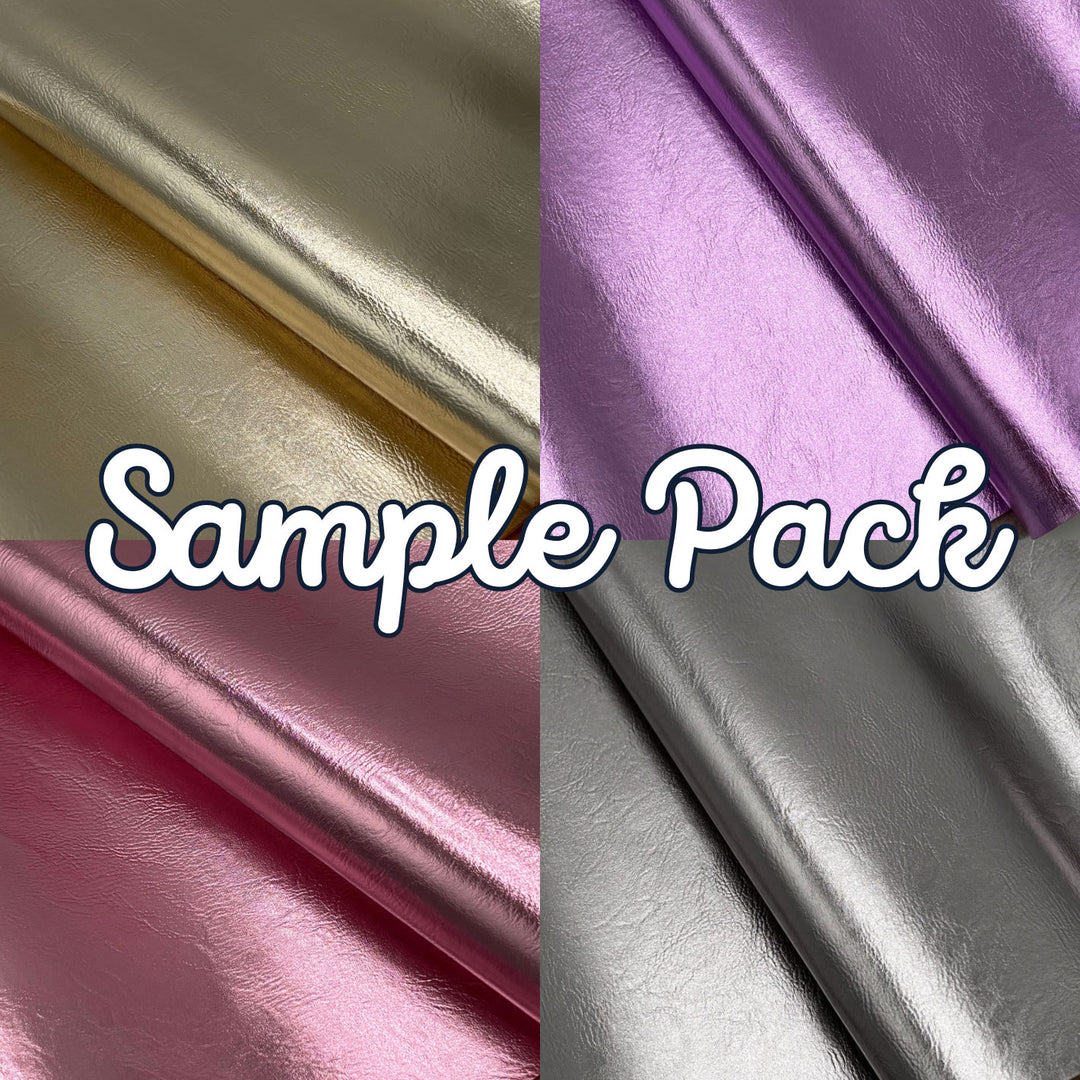Sample Pack - Metallic Faux Leather