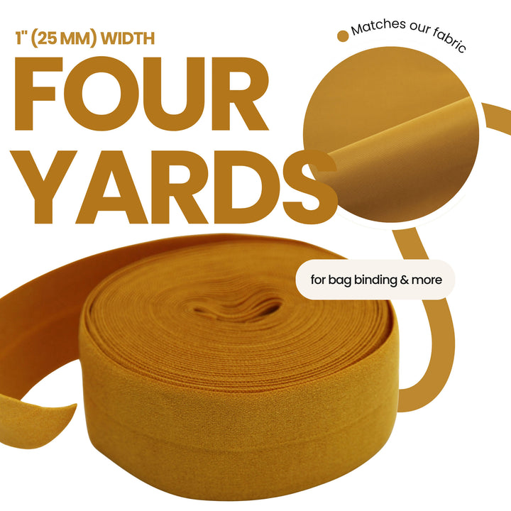 Spicy Mustard - Fold-Over Elastic