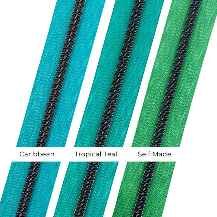 Caribbean - #5 Gunmetal Nylon Coil Zipper Tape