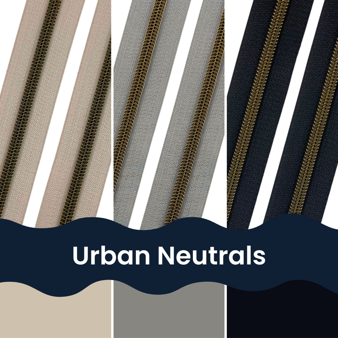 Urban Neutrals - Zipper Tape Bundle