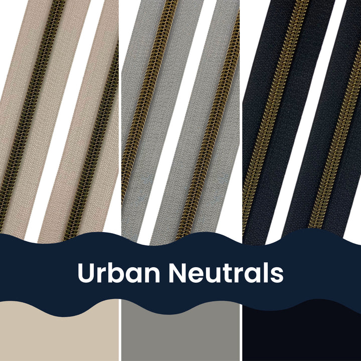 Urban Neutrals - Zipper Tape Bundle