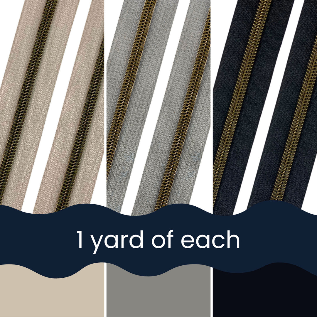 Urban Neutrals - Zipper Tape Bundle
