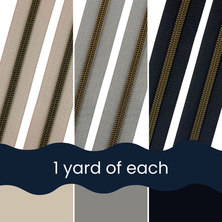 Urban Neutrals - Zipper Tape Bundle
