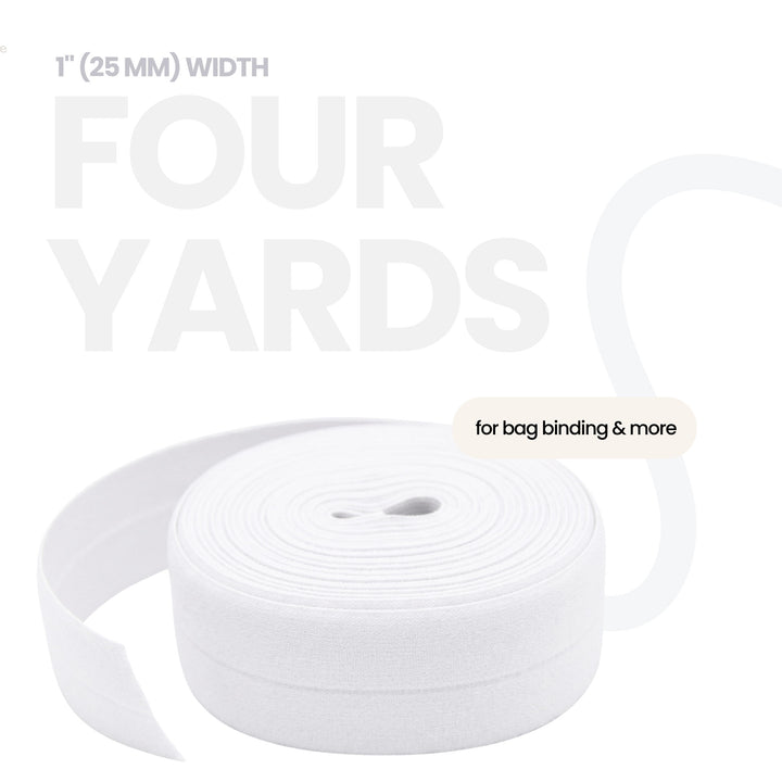 White - Fold-Over Elastic