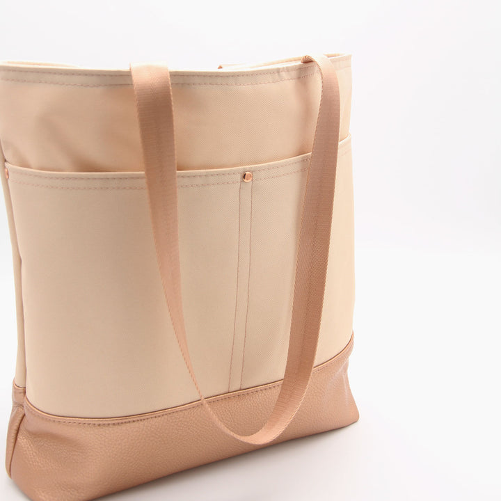 Wool + Wax Tote by Noodlehead in Rose Gold - Bag Making Kit