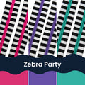 Zebra Party - Zipper Tape Bundle