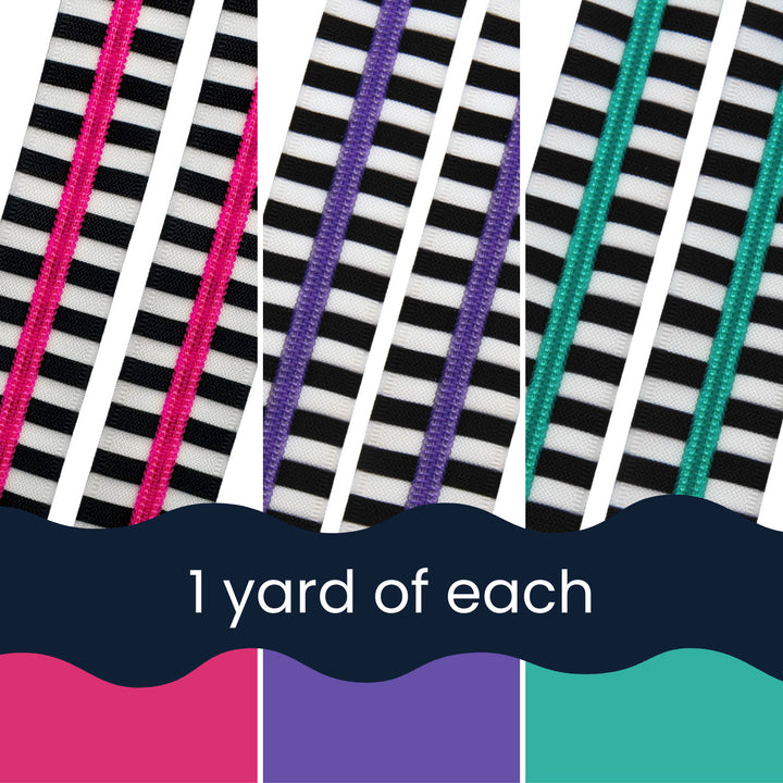 Zebra Party - Zipper Tape Bundle
