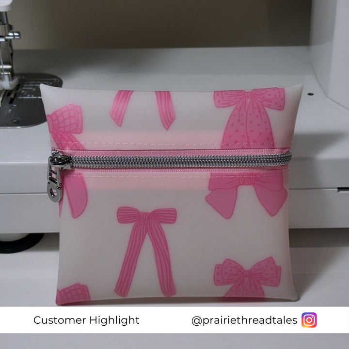Pretty Pink Bows - Printed Jelly Vinyl