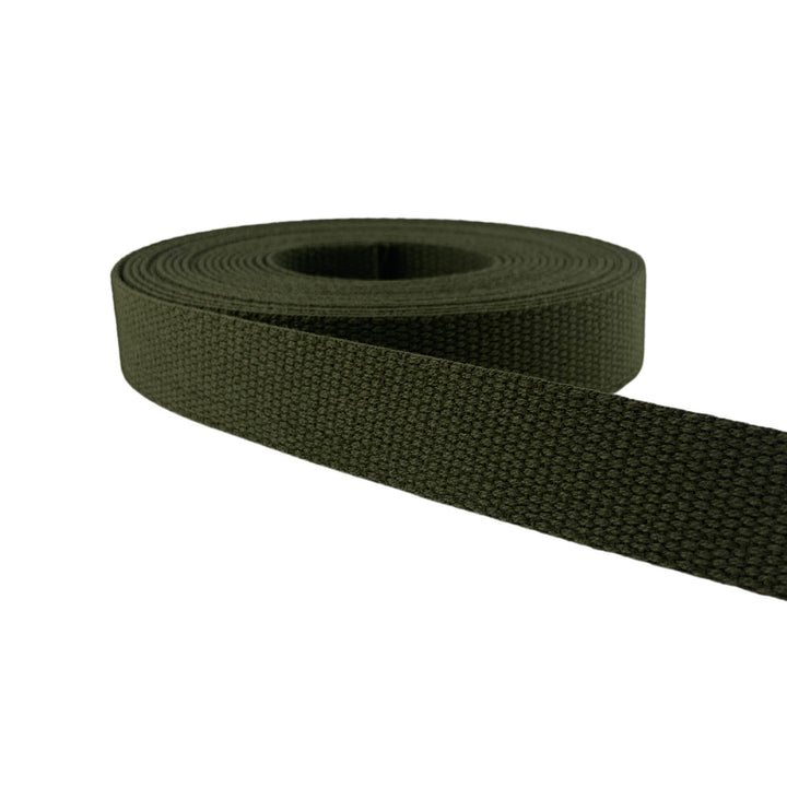 Olive - Cotton Webbing