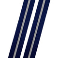 Navy - #3 Silver Nylon Coil Zipper Tape