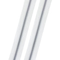 White - #3 Silver Nylon Coil Zipper Tape