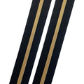 Black - #5 Gold Nylon Coil Zipper Tape