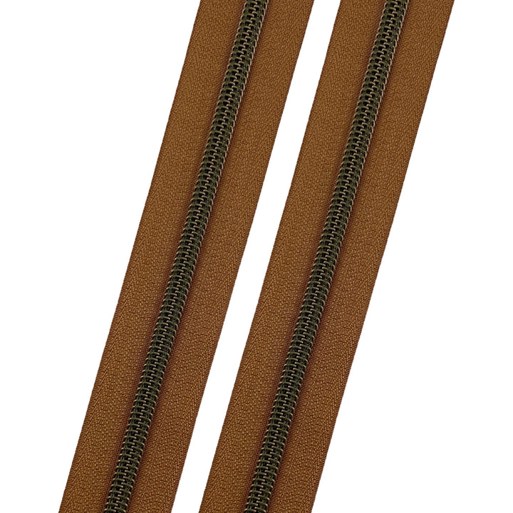 Caramel - #5 Bronze Nylon Coil Zipper Tape