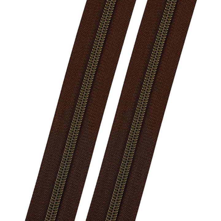Chocolate - #5 Bronze Nylon Coil Zipper Tape