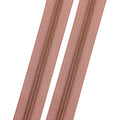 Dusty Rose - #5 Rose Gold Nylon Coil Zipper Tape