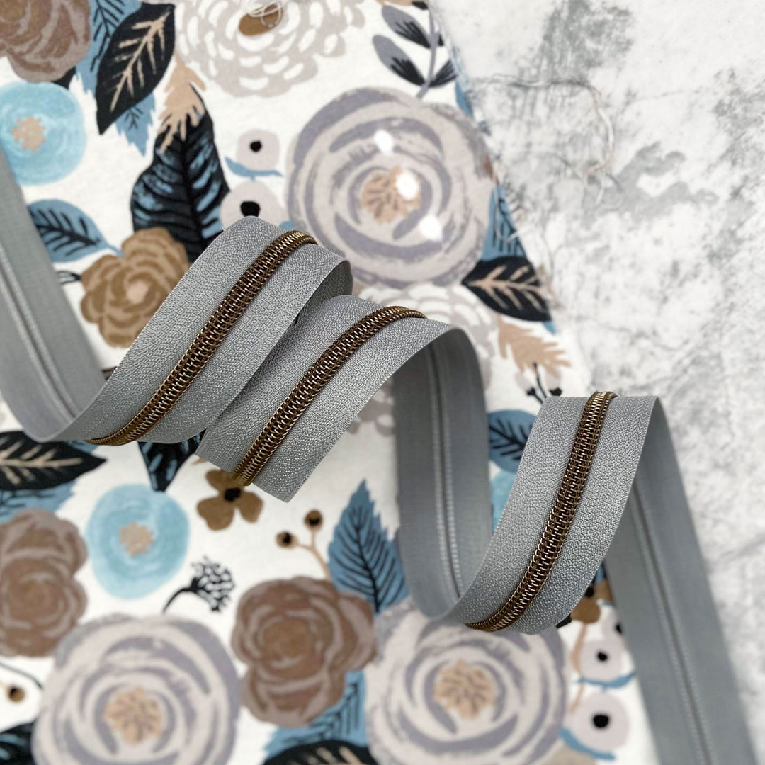 Meredith Grey - #5 Bronze Nylon Coil Zipper Tape