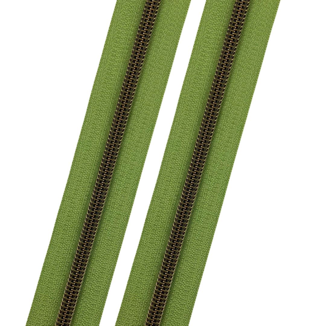 New Leaf - #5 Bronze Nylon Coil Zipper Tape