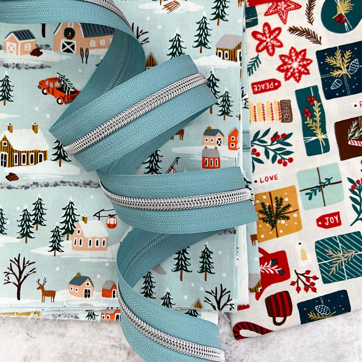 Misty Mountain - #5 Silver Nylon Coil Zipper Tape