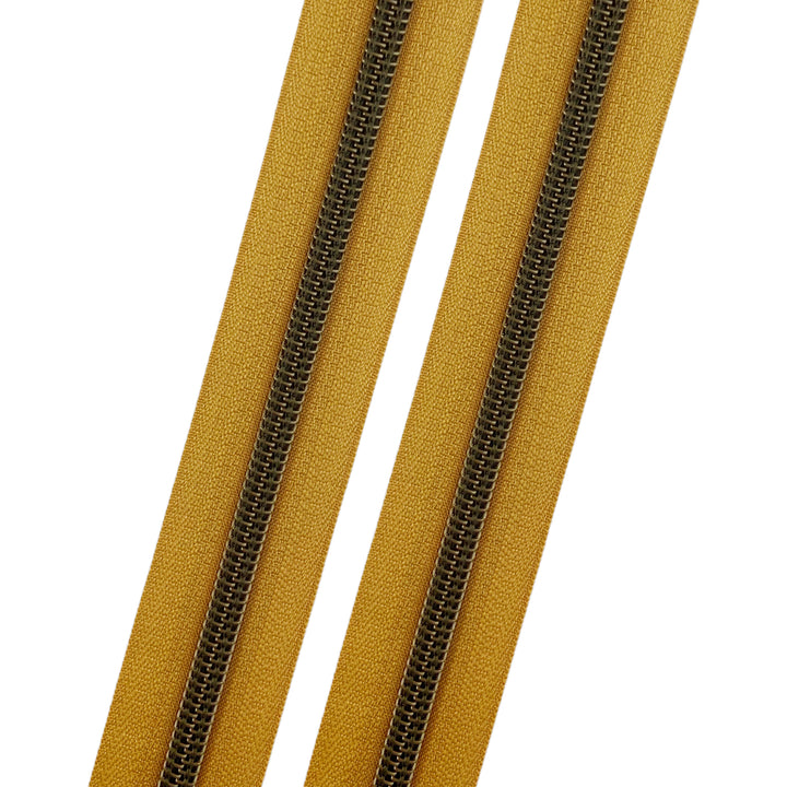 Colonel Mustard - #5 Bronze Nylon Coil Zipper Tape
