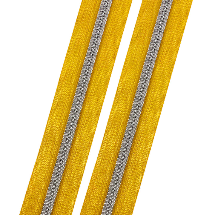 Pocketful of Sunshine - #5 Silver Nylon Coil Zipper Tape