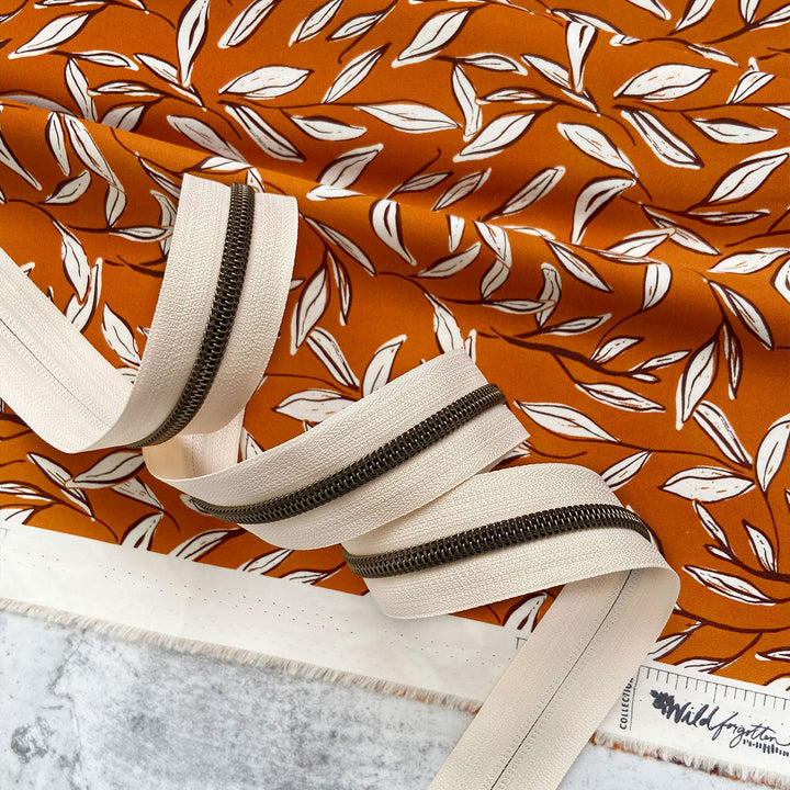 Timeless - #5 Bronze Nylon Coil Zipper Tape